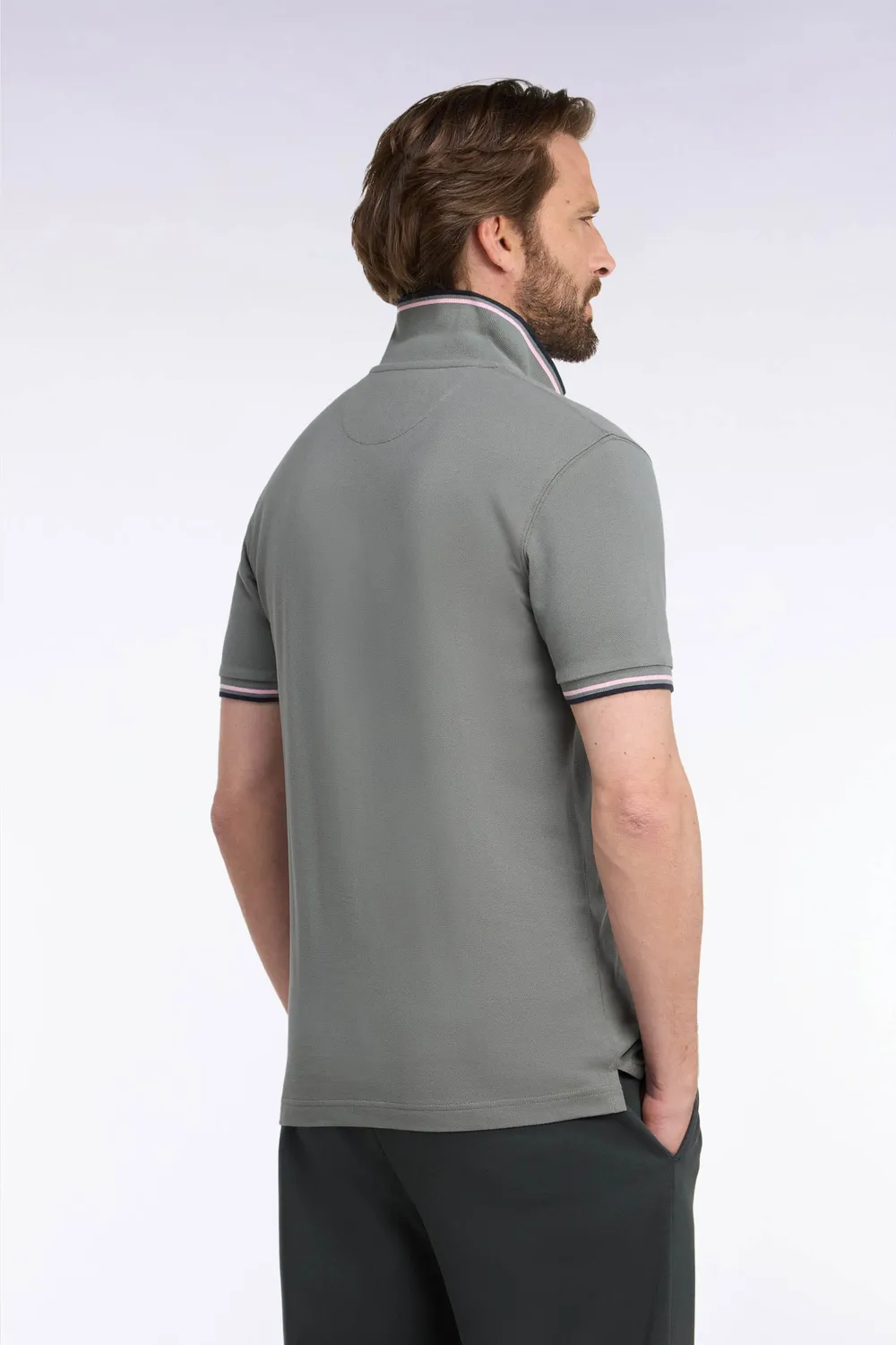 Eden Park Legend Rugby H26MAIPC0006 polo kaki piqué
