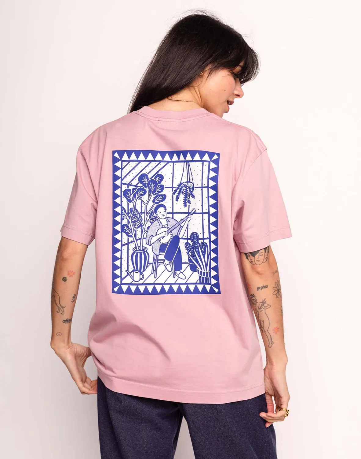 OLOW Melody t-shirt rose lila coton bio