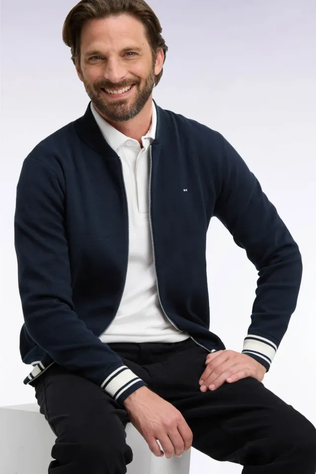 Eden Park College cardigan teddy marine droit