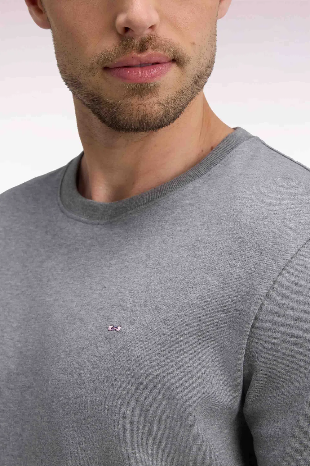Eden Park H26MAITC0009 t-shirt homme gris coupe droite coton