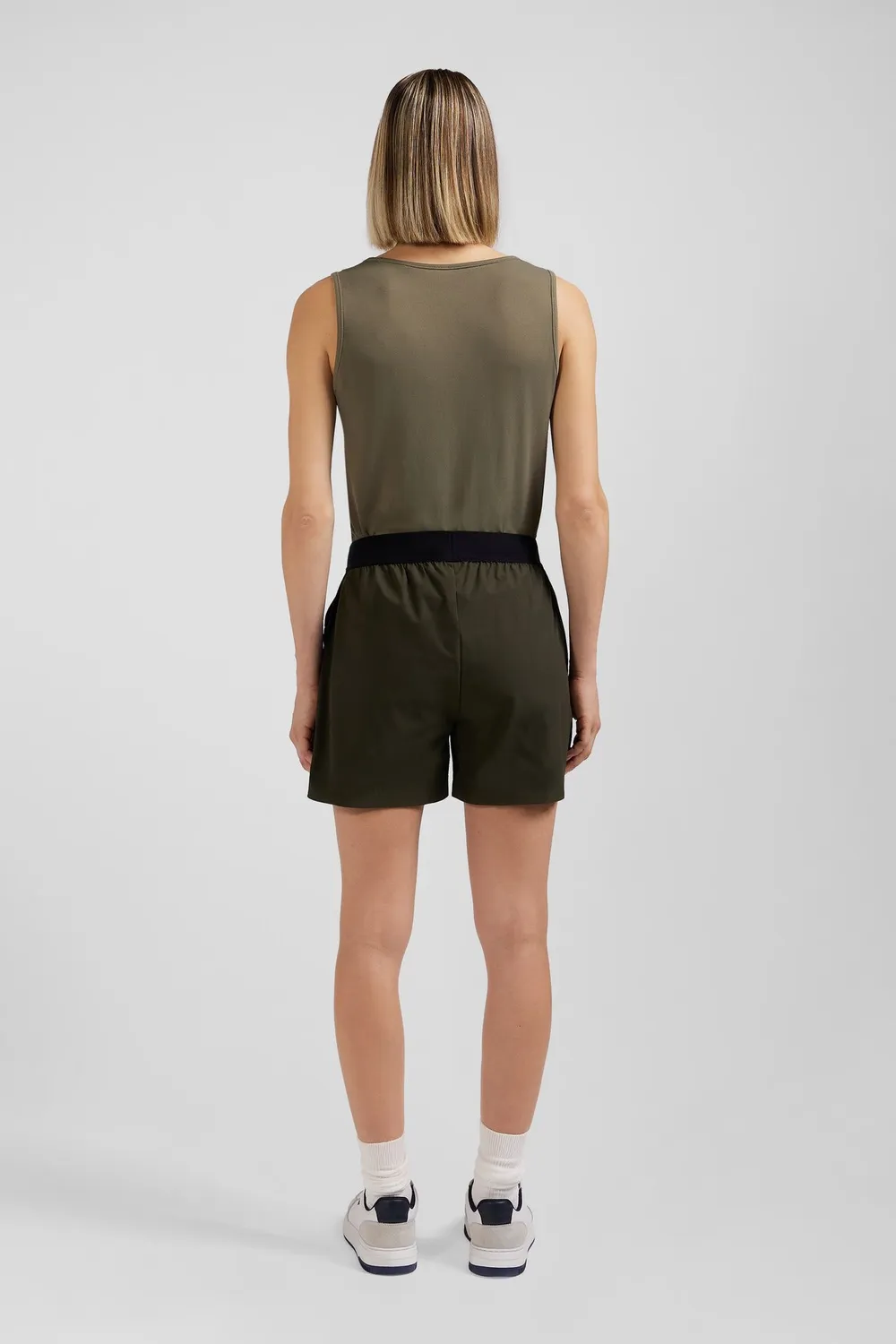 Eden Park E24BASSH0010 short sport kaki polyamide