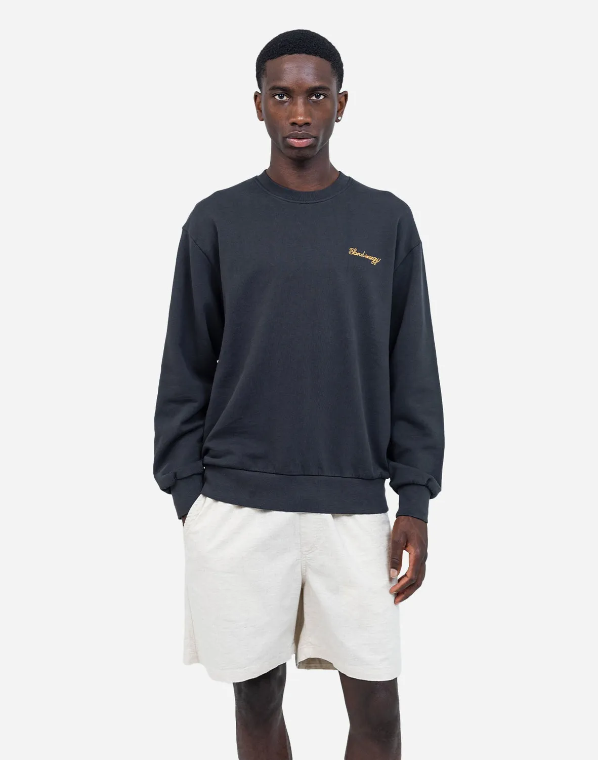 OLOW City sweat noir carbone coton bio