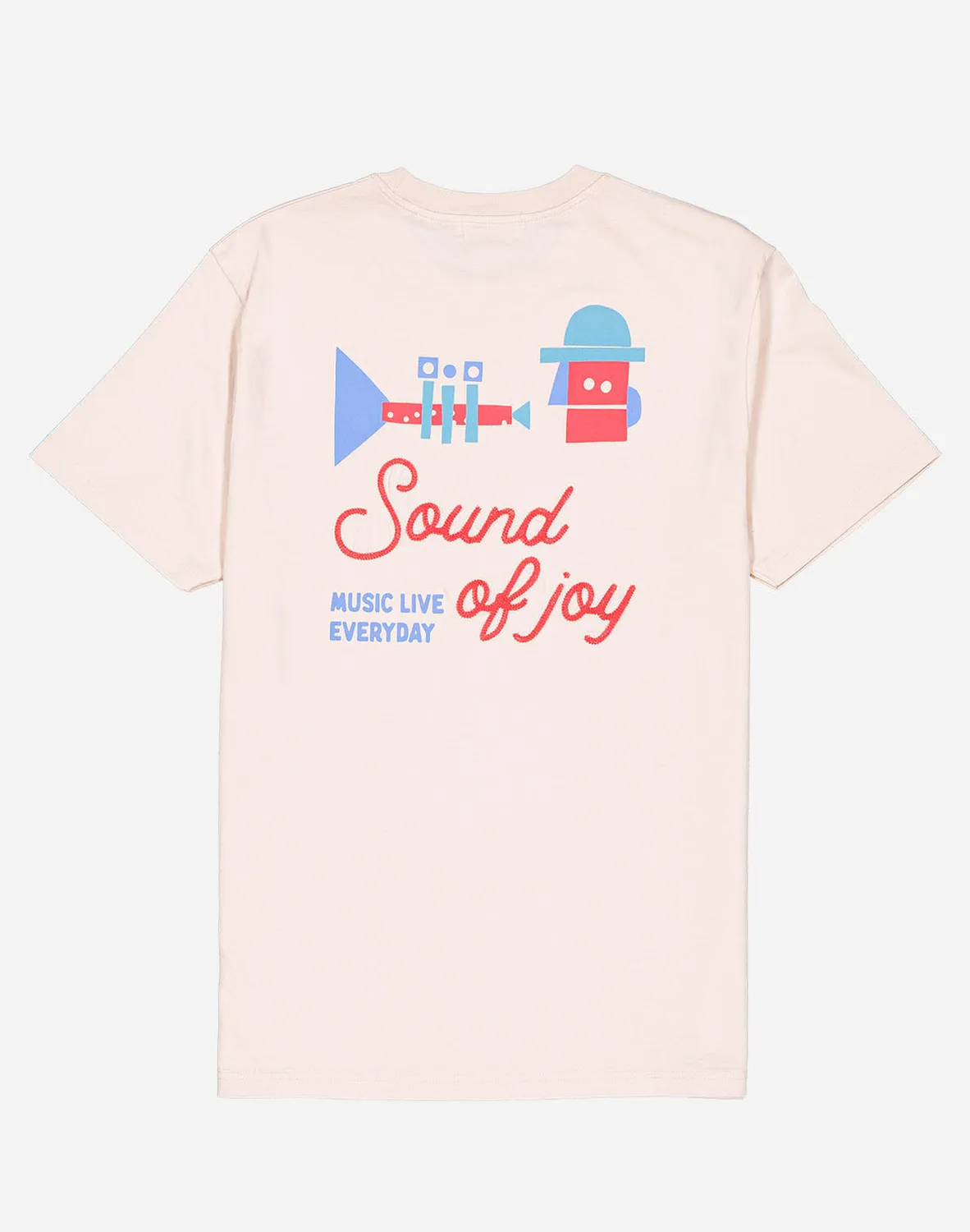 OLOW Fanfare t-shirt crème coton bio musique