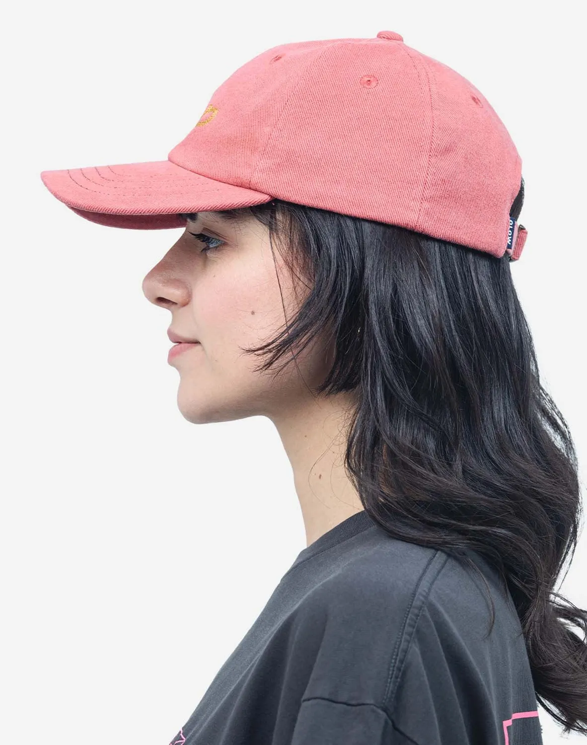 OLOW Six Panel casquette rose minéral coton