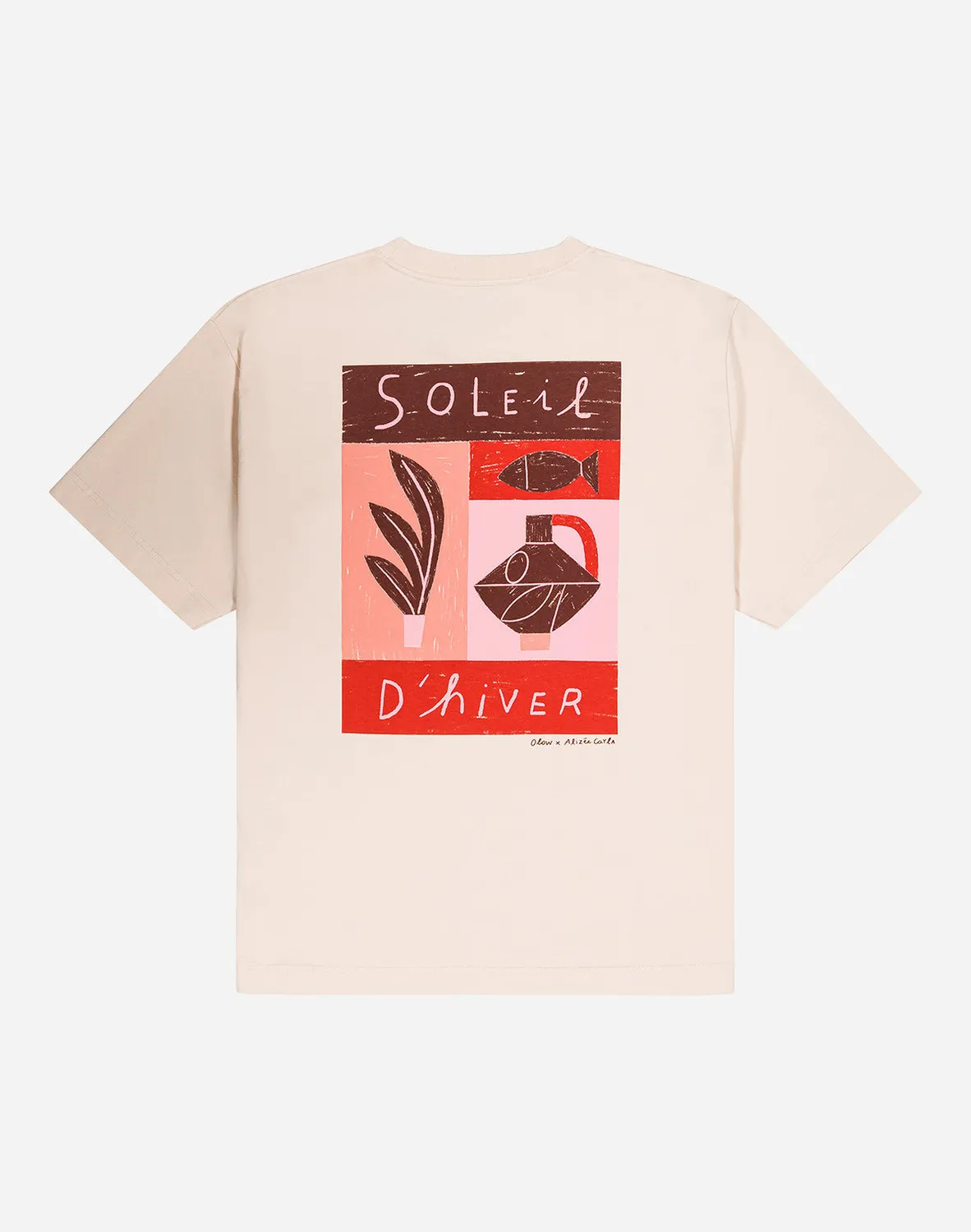 OLOW Soleil d'hiver t-shirt crème coton bio large