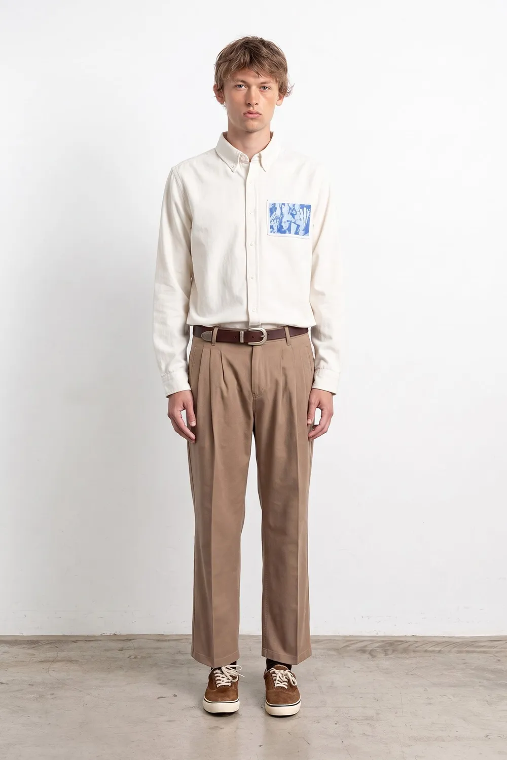 Edmmond Studios Studio chemise homme blanc cassé
