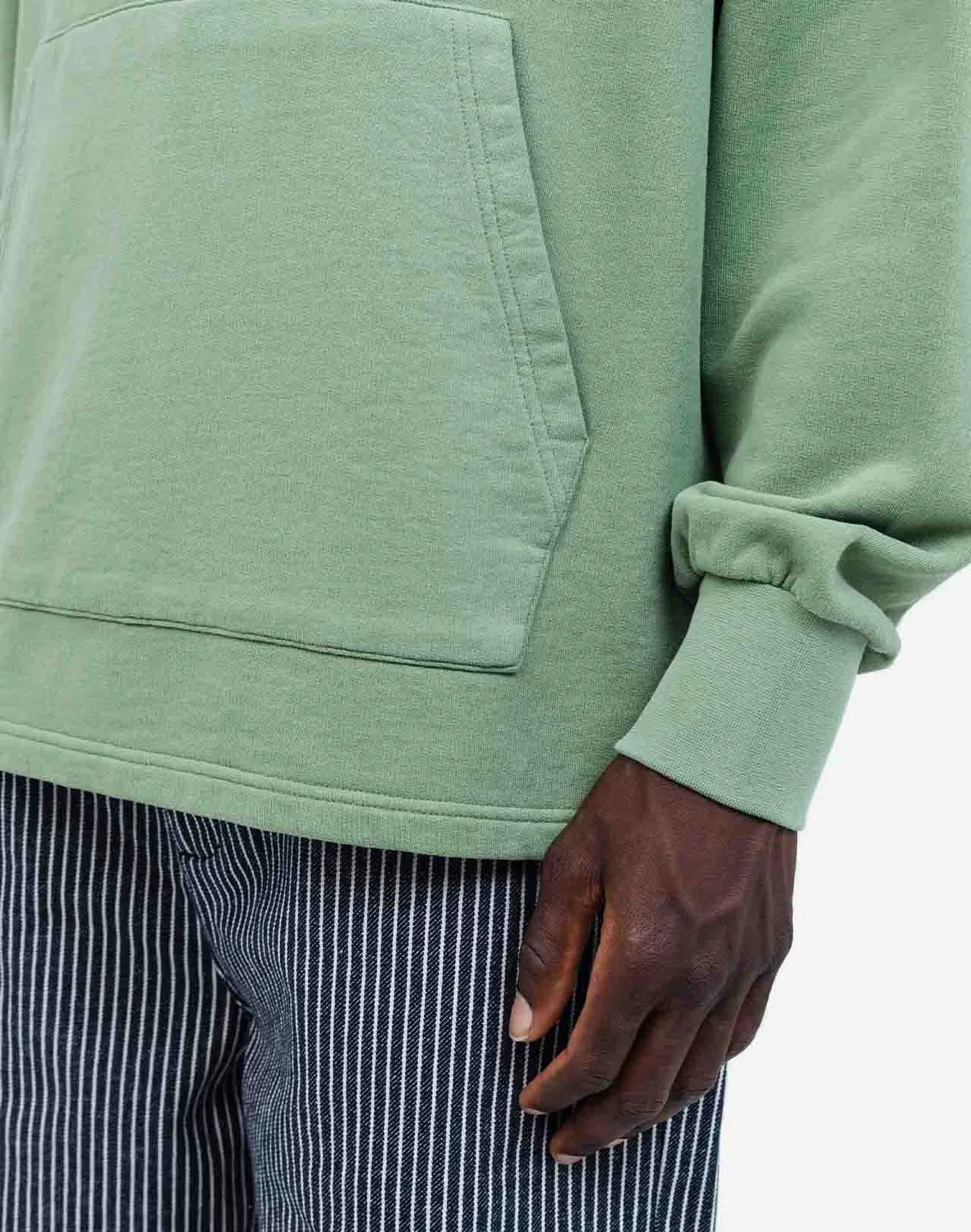 OLOW Bernex sweat vert sauge coton bio