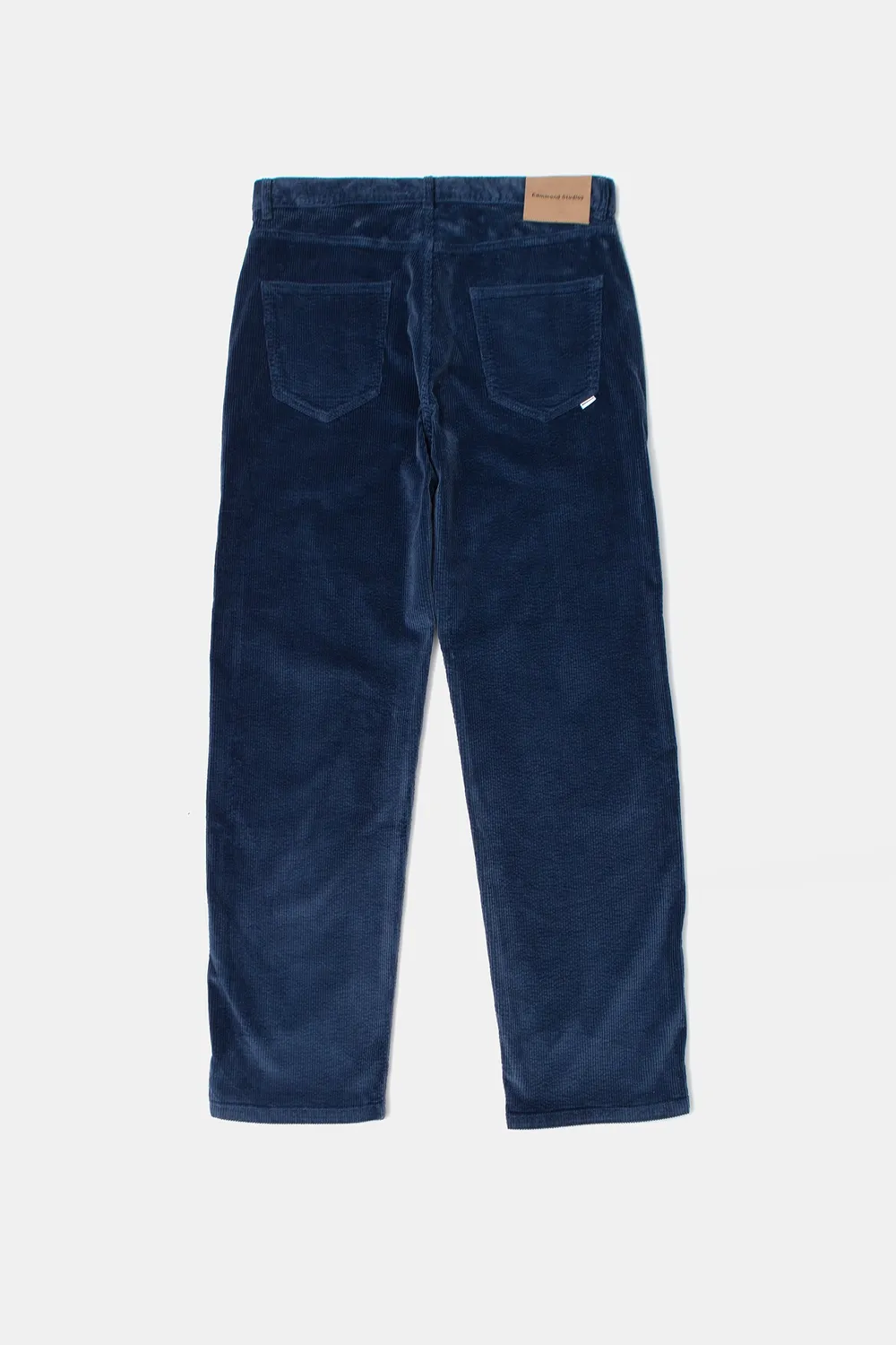 Edmmond Studios John pantalon velours bleu foncé 5 poches