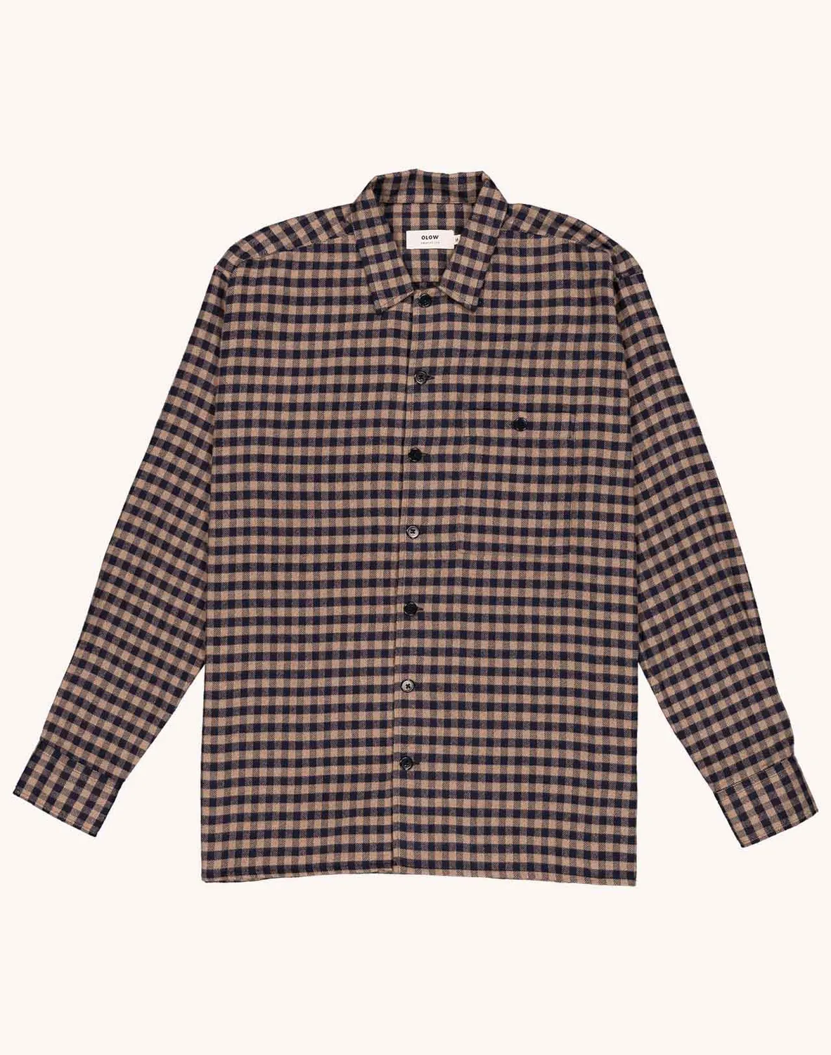 OLOW Decré Wick chemise marron bleu flanelle coton