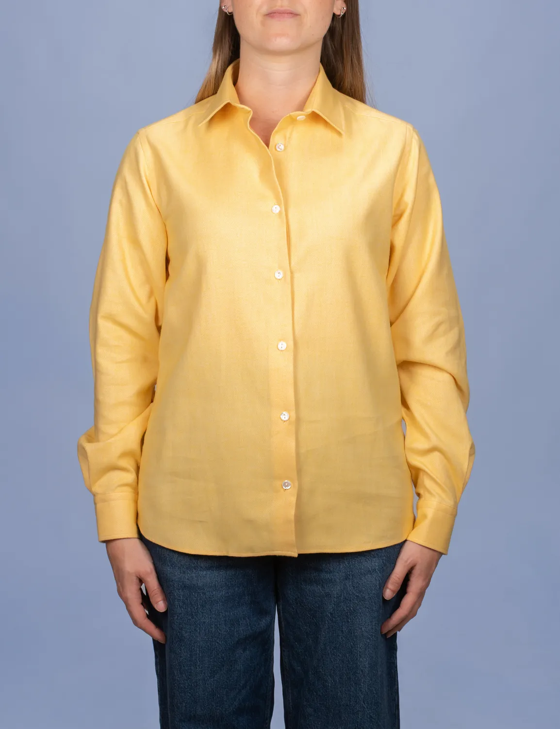 La Chemise Française Flanelle Chevrons Jaune chemisier femme chaud