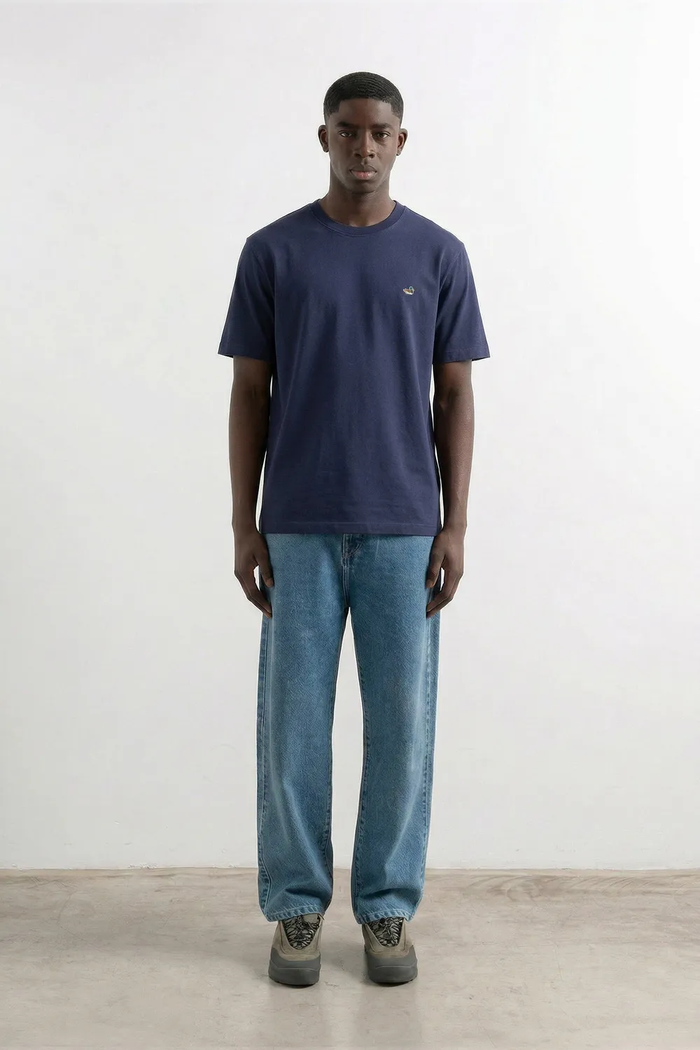 Edmmond Studios Duck t-shirt coton bleu marine