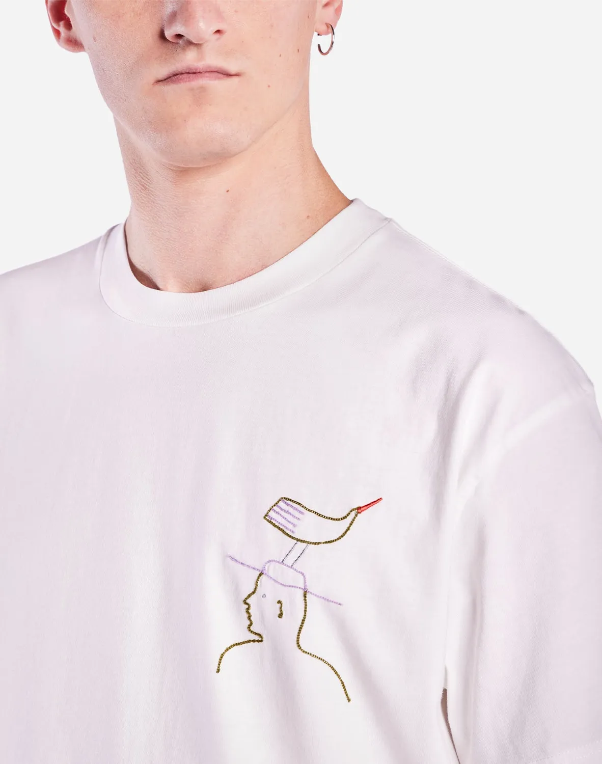 OLOW Hat Roost t-shirt ample écru coton