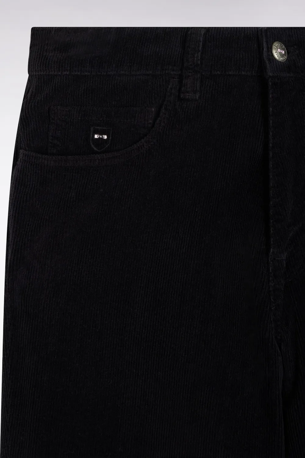 Eden Park Legend pantalon 5 poches velours noir regular