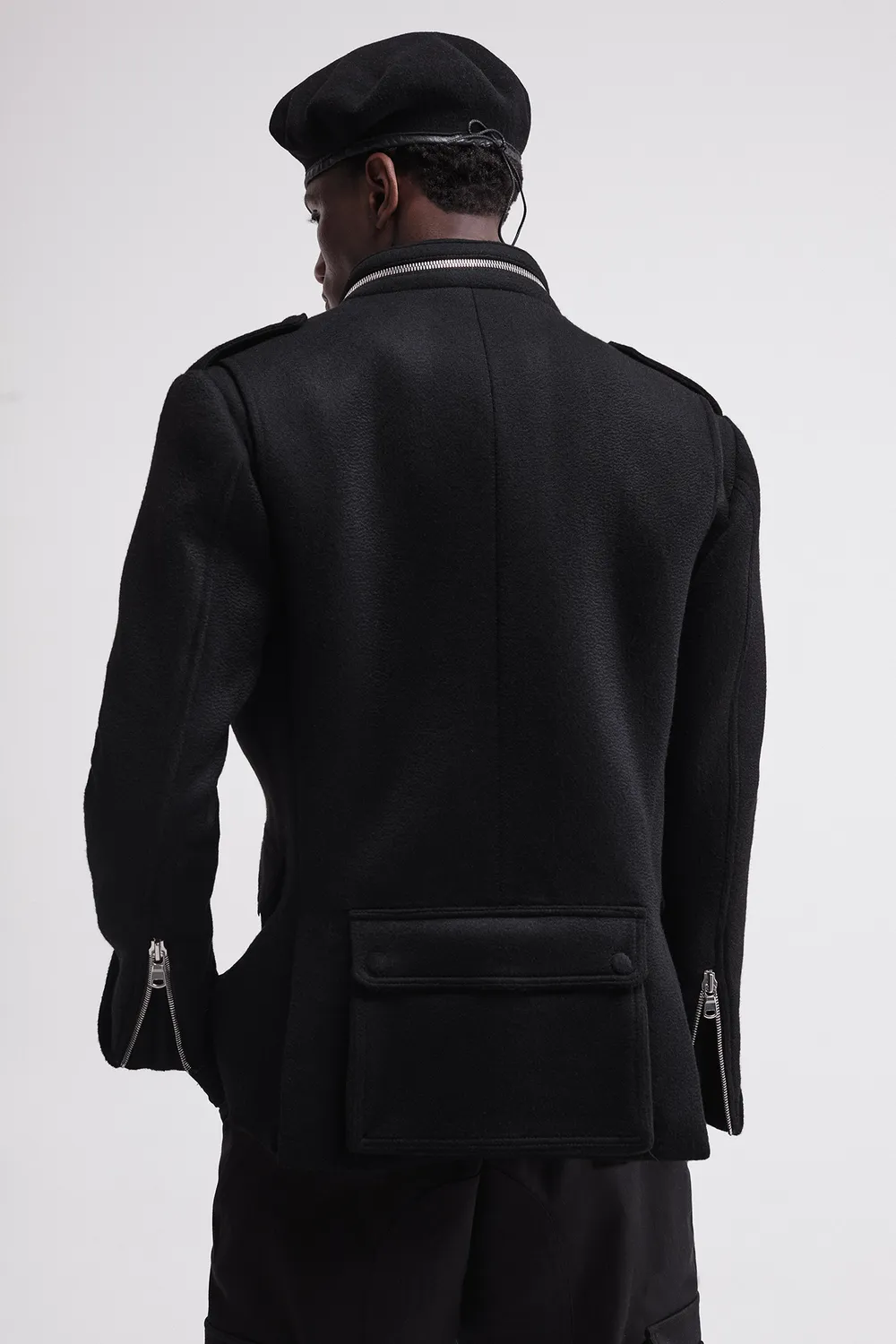 FRENCH DEAL Maréchal manteau cachemire col officier