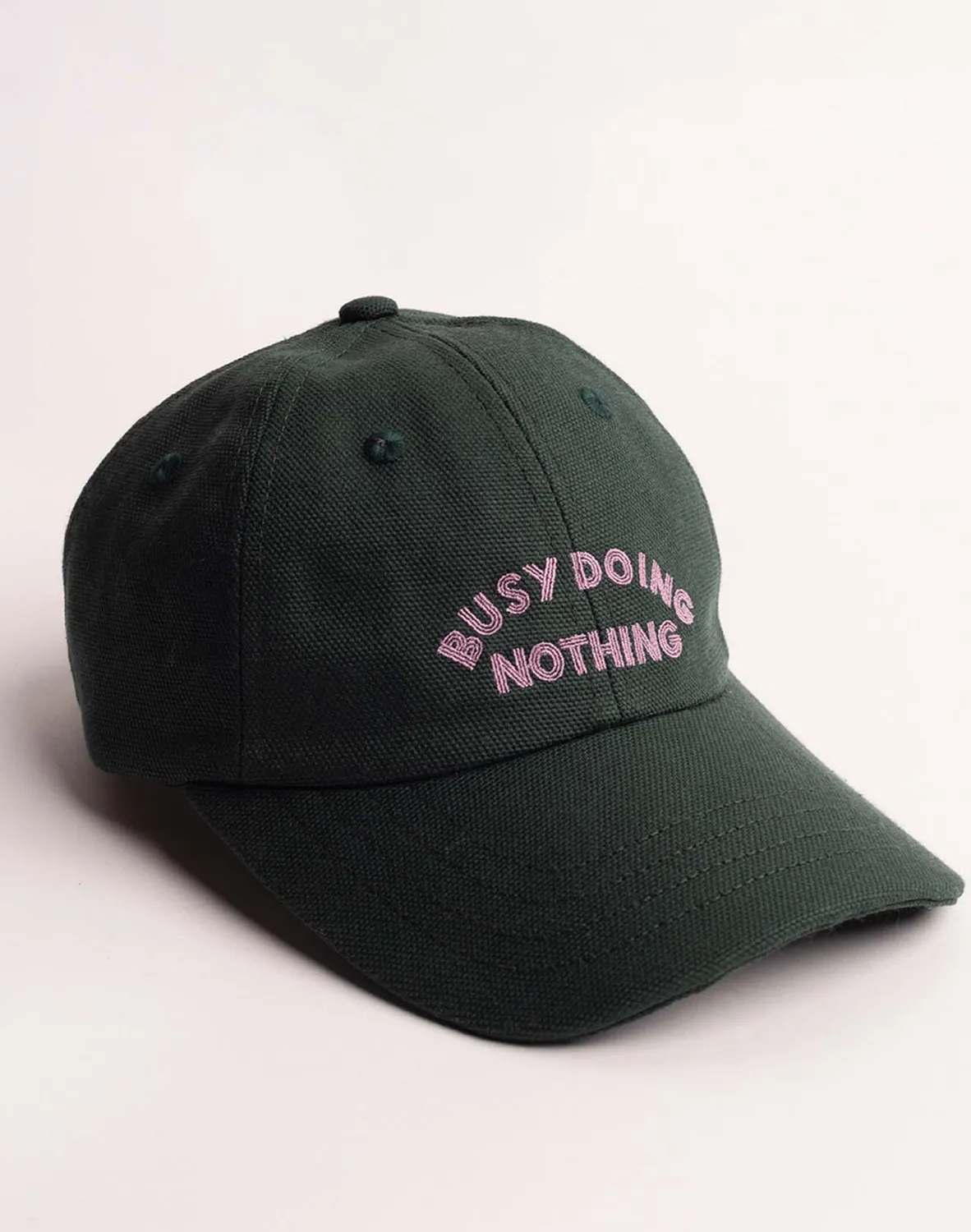 OLOW Six Panel Busy casquette verte lyocell coton