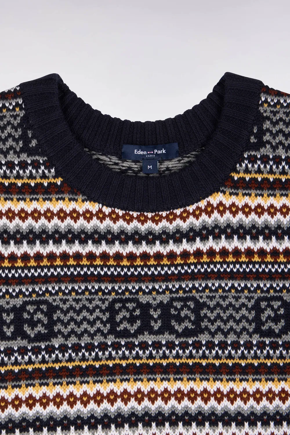 Eden Park Pull sans manches laine coton marine femme