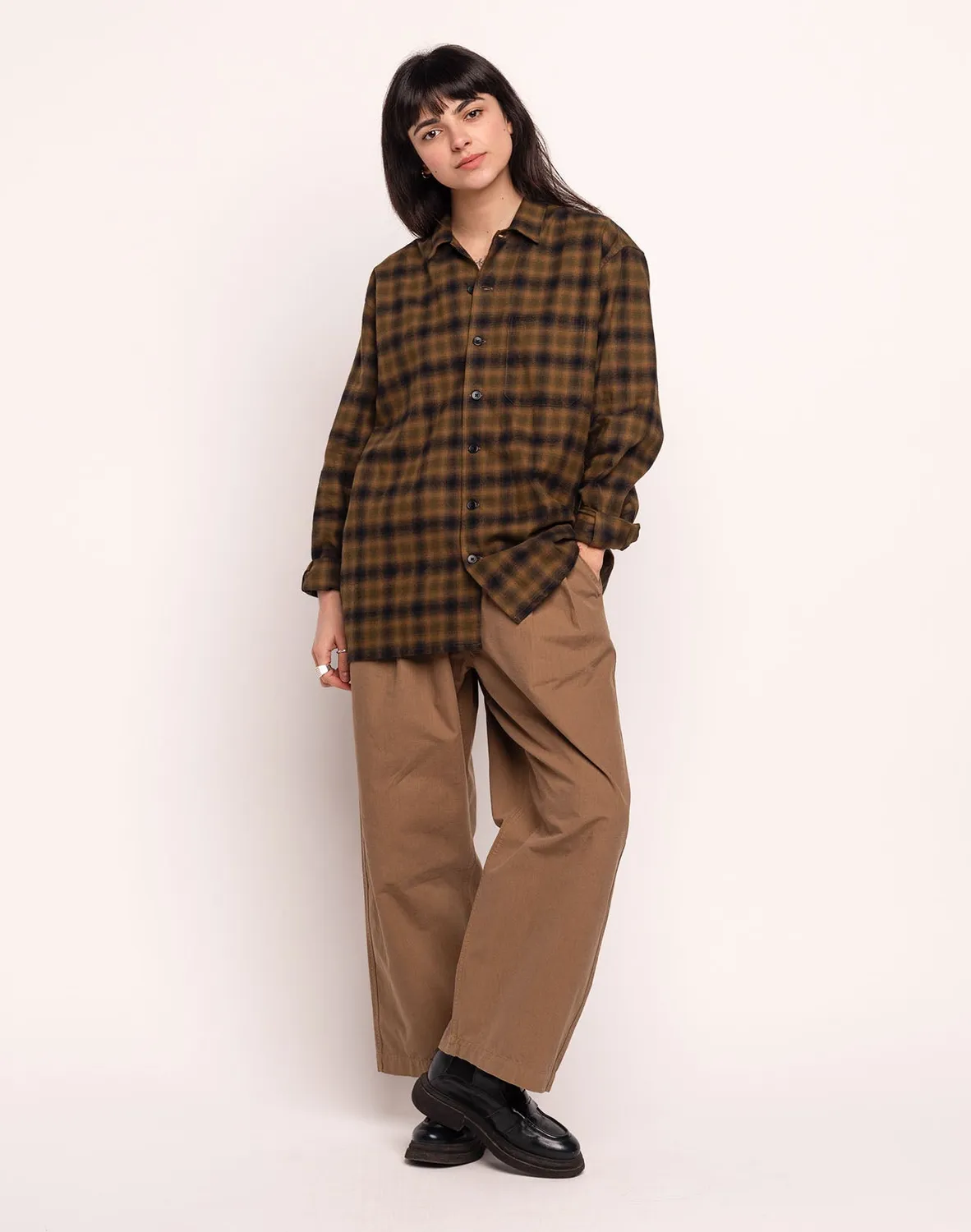 OLOW Decré Brixhan chemise surchemise kaki ample