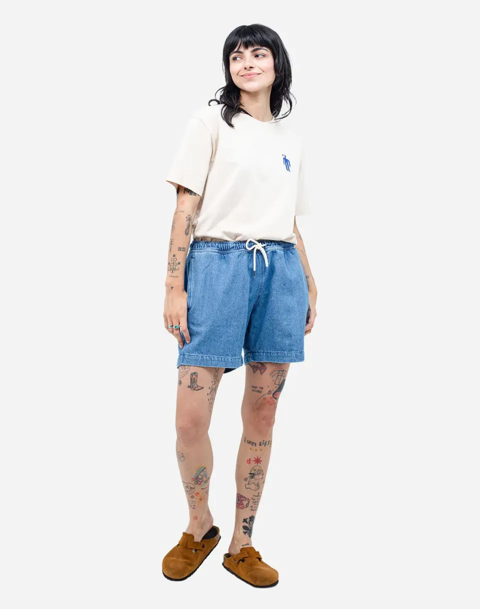 Olow Bodhi short denim clair coton recyclé