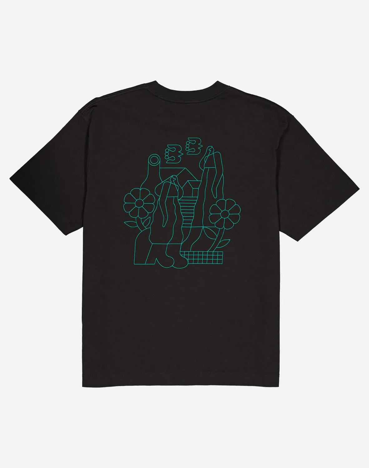 Olow Simple Life t-shirt noir ample coton bio