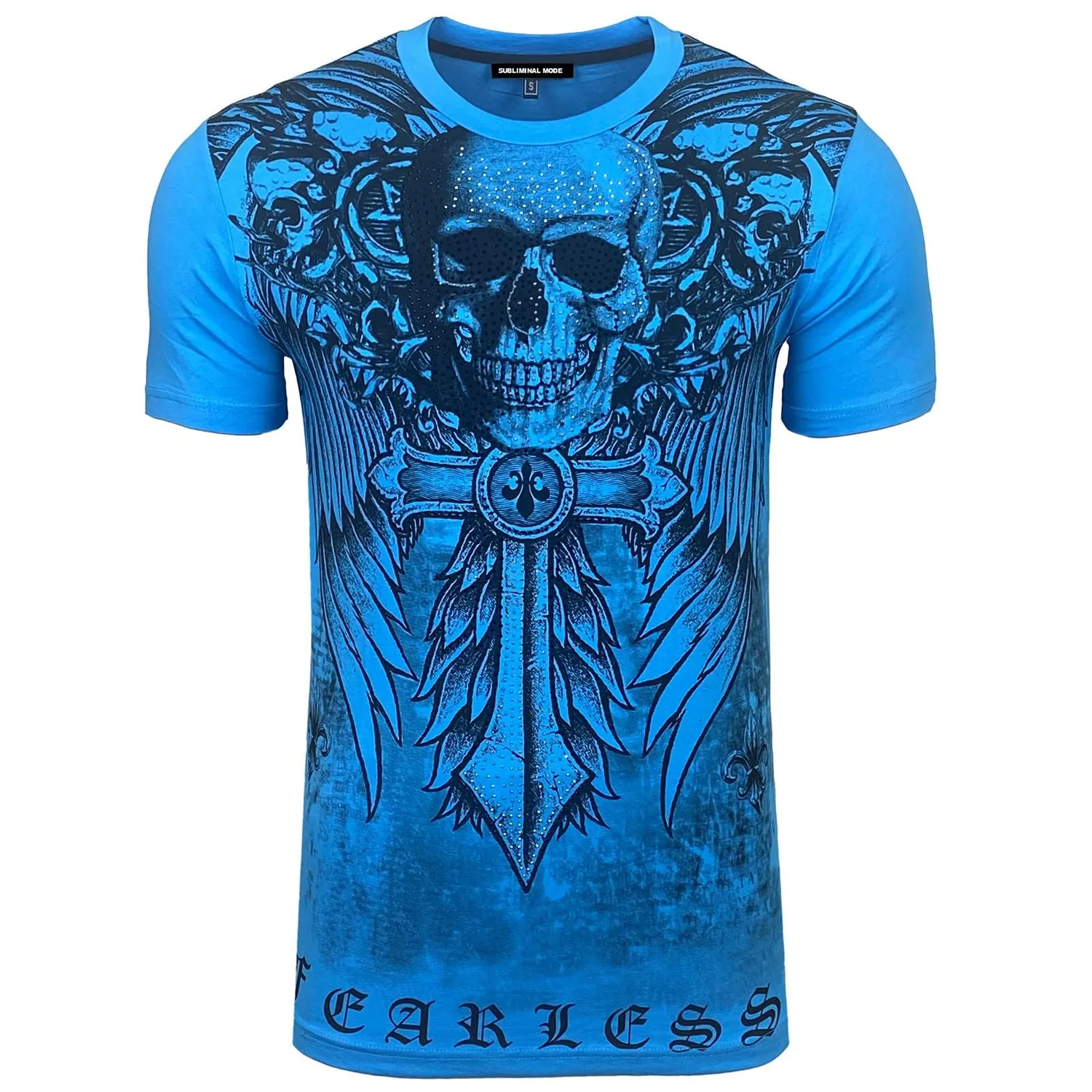 Subliminal Mode BX2314 t-shirt homme taille L tête de mort