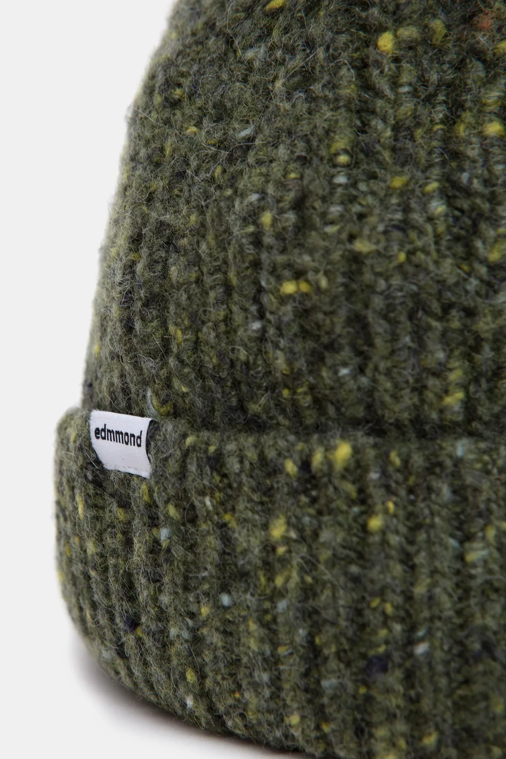 Edmmond Studios Paris Beanie bonnet kaki alpaga