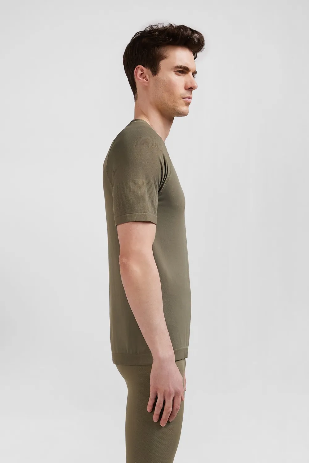 Eden Park E24MAITC0087 t-shirt sport kaki polyamide slim