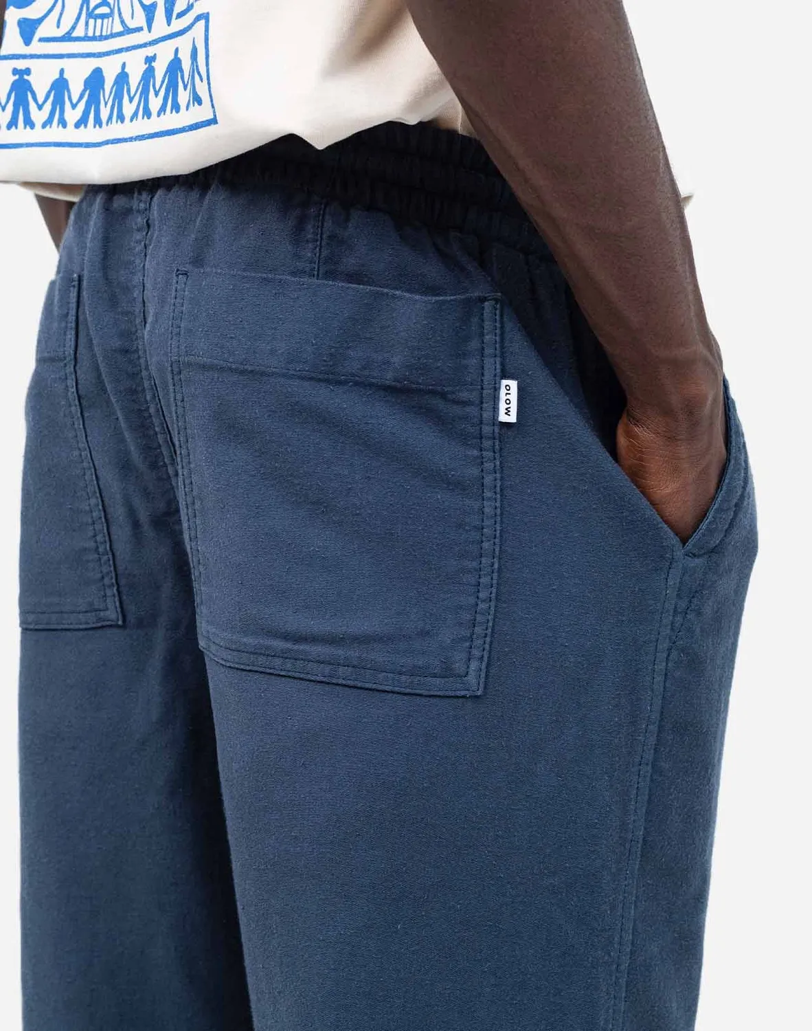 OLOW Hatha pantalon bleu nuit coton élastique