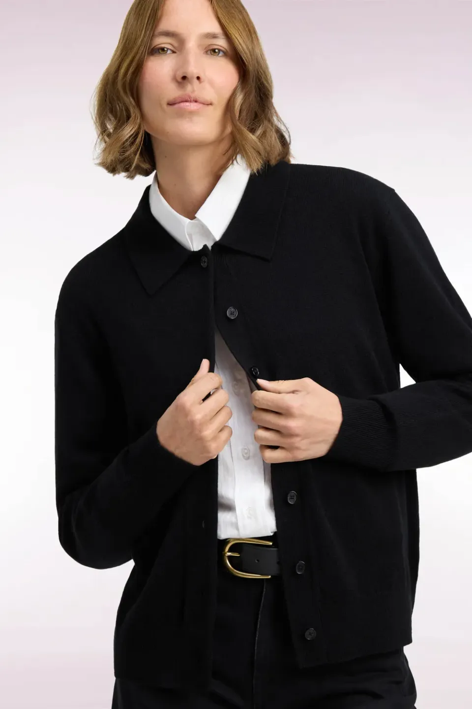 Eden Park Club H26MAICA0021 cardigan noir cachemire