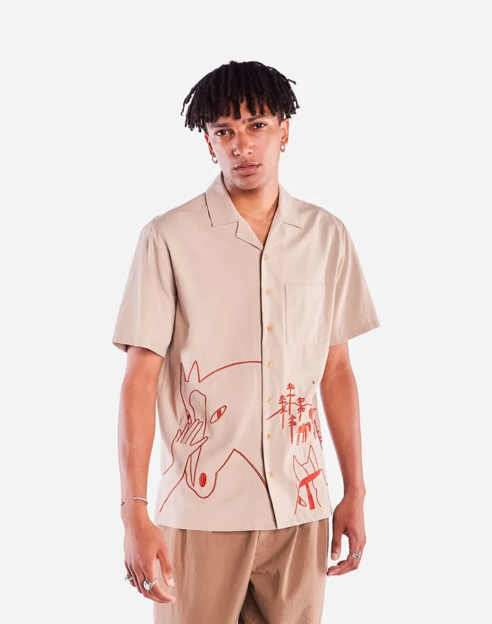 OLOW Aloha Hestur chemisette beige coton