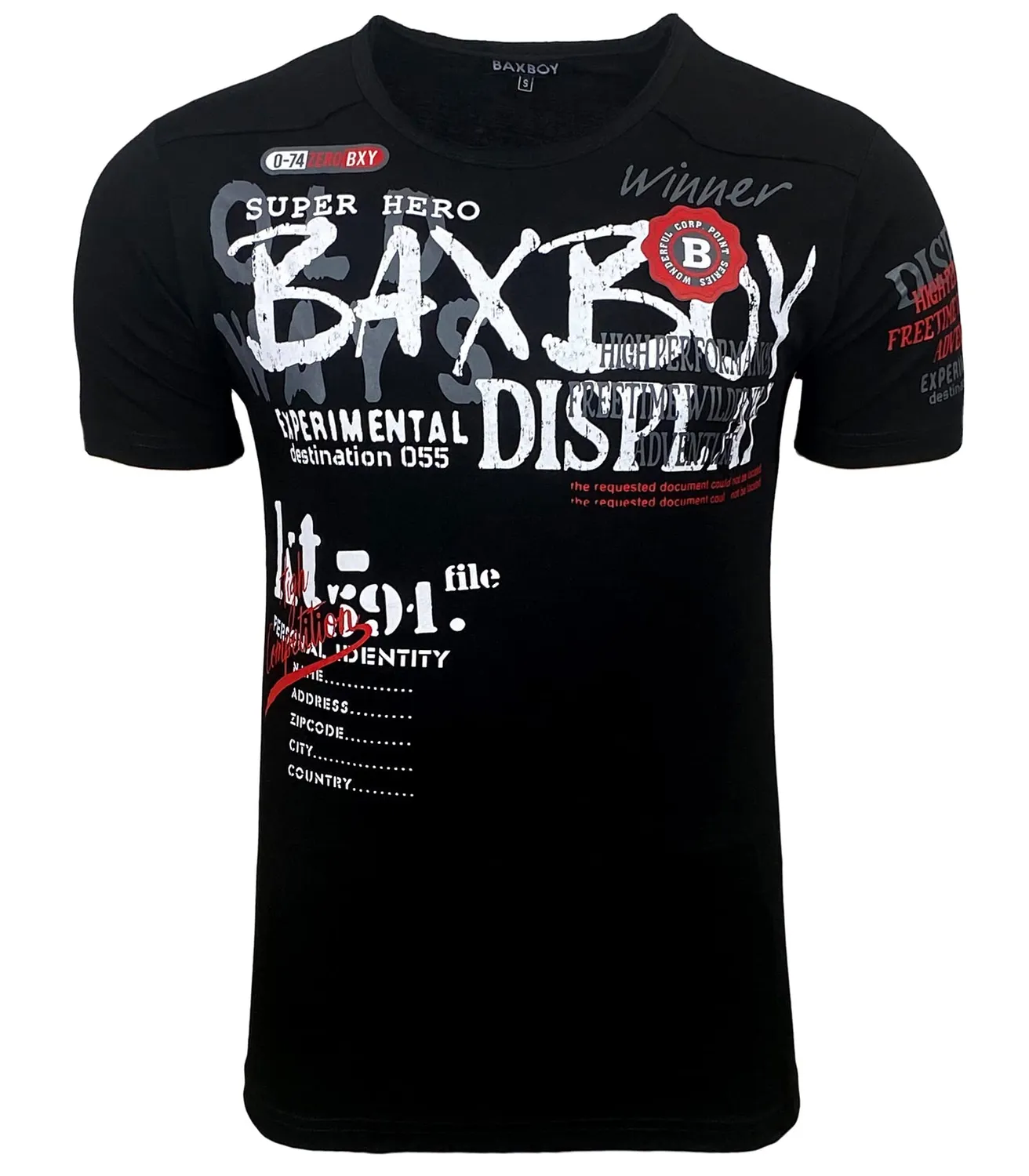 Subliminal Mode BX147 t-shirt homme gris clair S coton