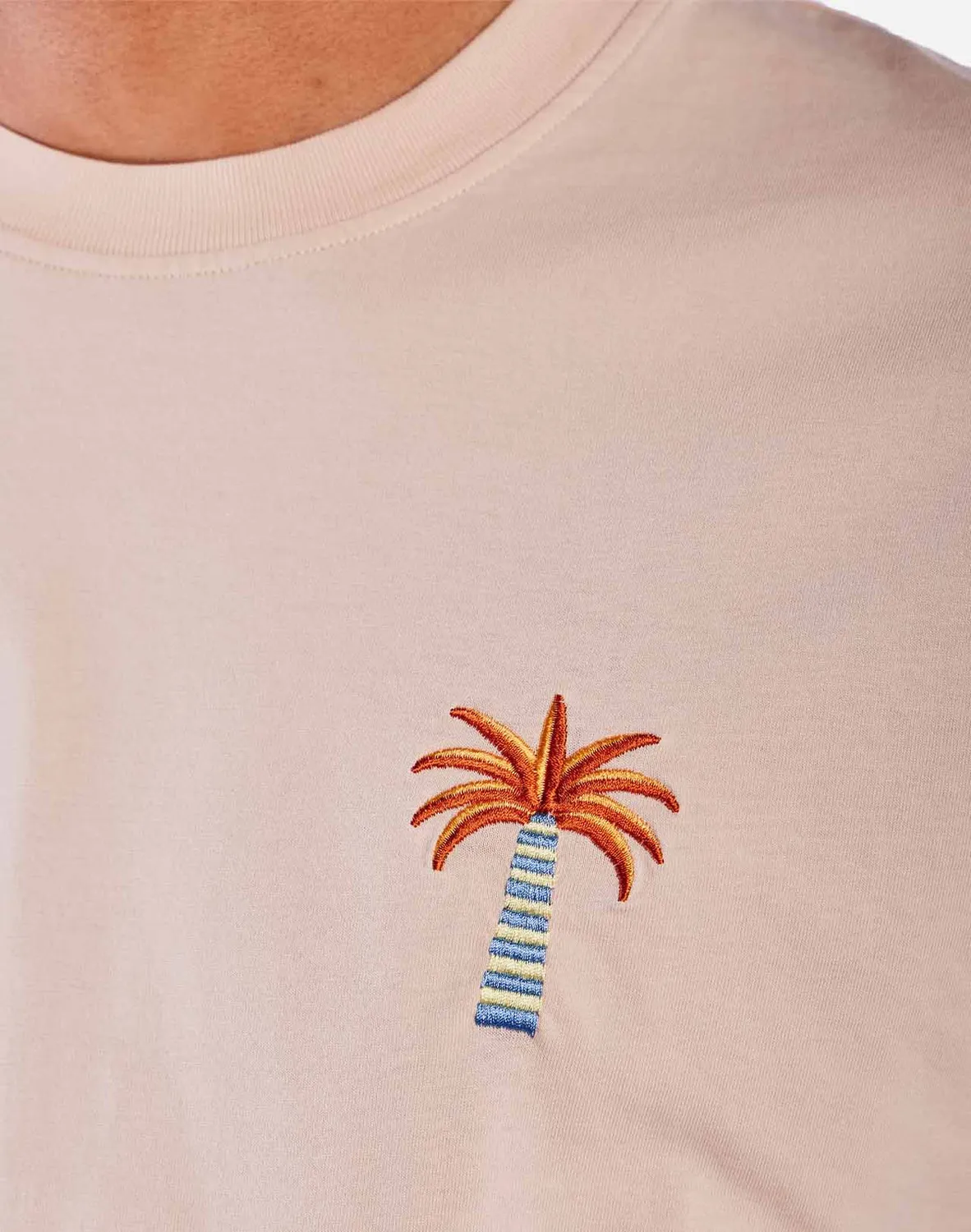 Olow Pejibaye t-shirt crème coton vintage