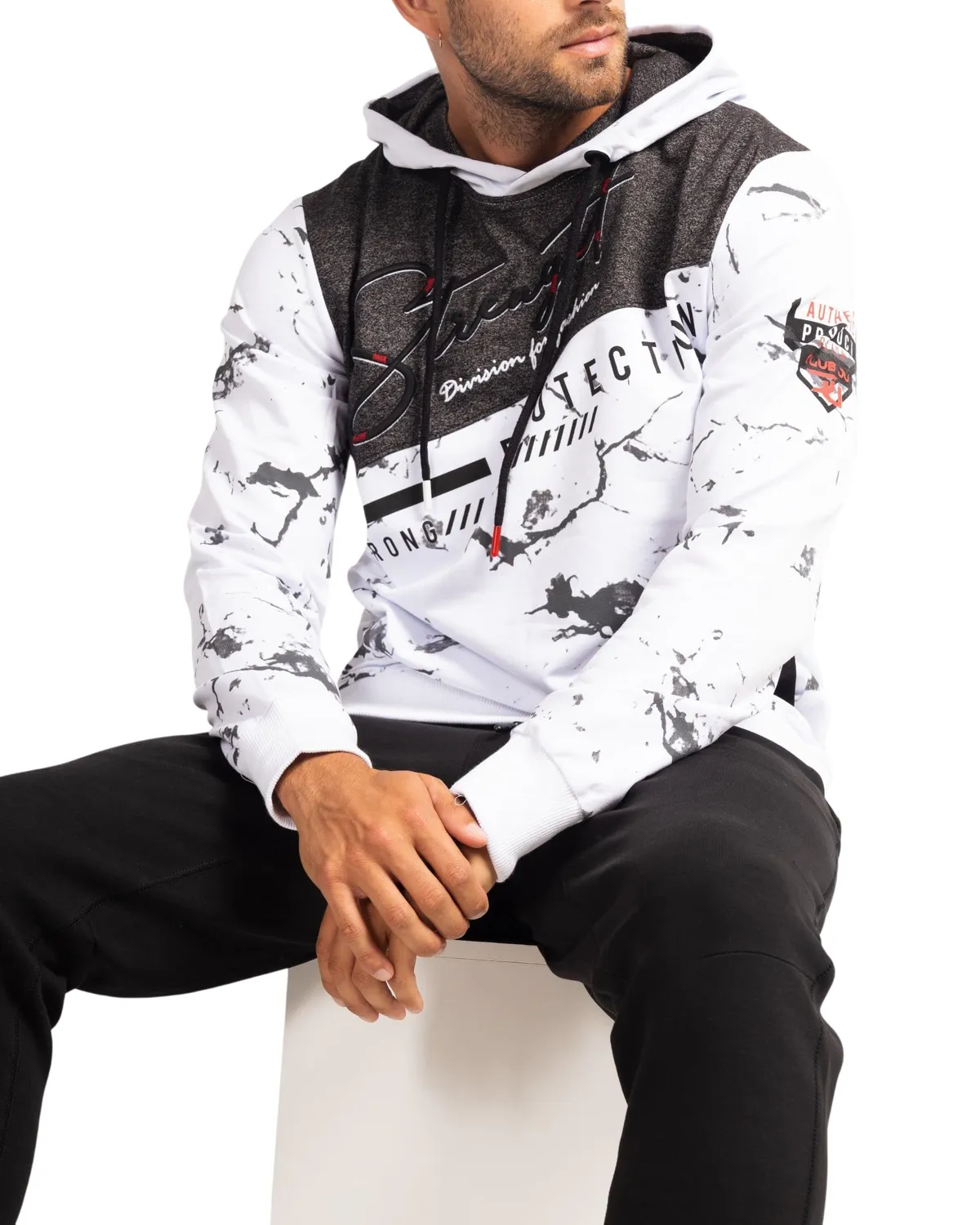 Subliminal Mode BX2628 sweat capuche homme XL bicolore