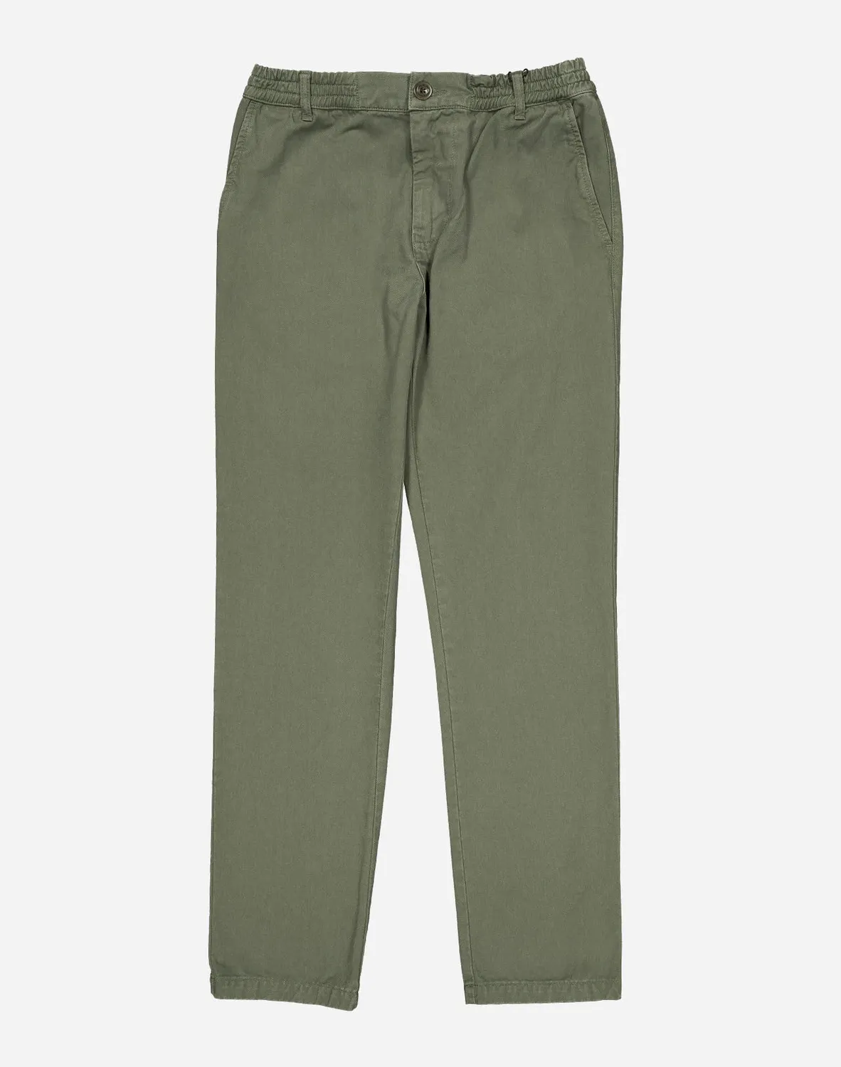 OLOW Chino pantalon vert olive homme coupe droite