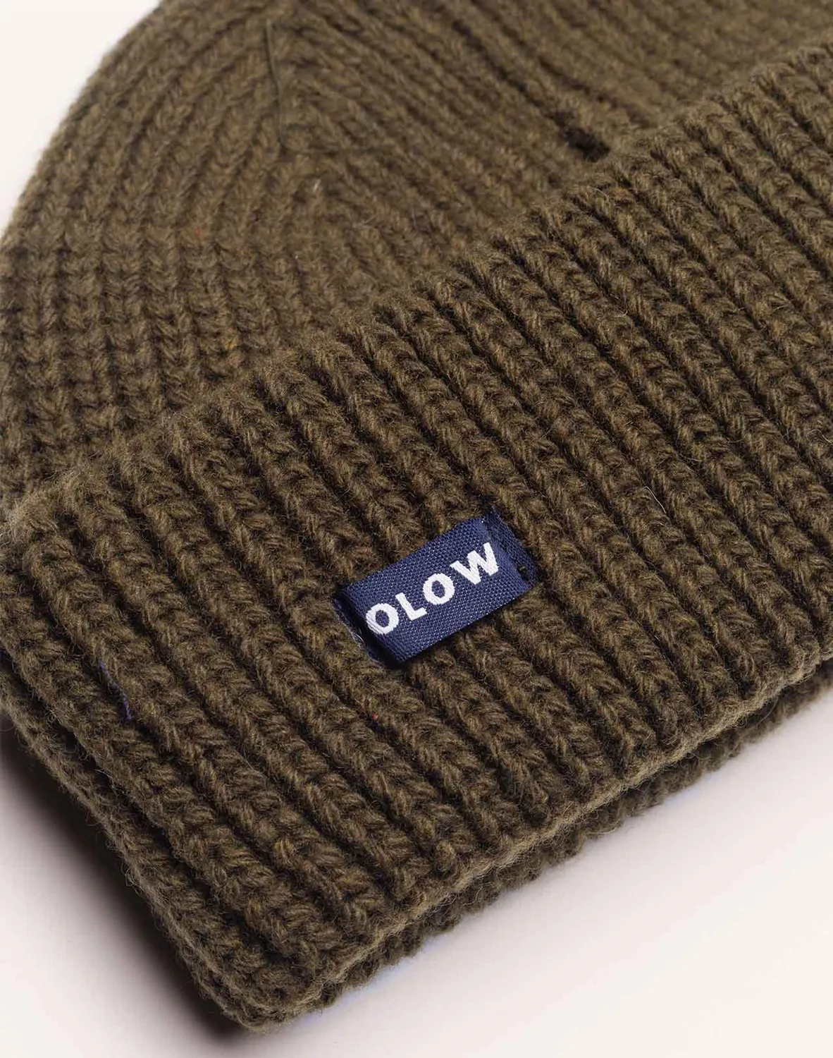 OLOW Laban bonnet kaki laine mérinos