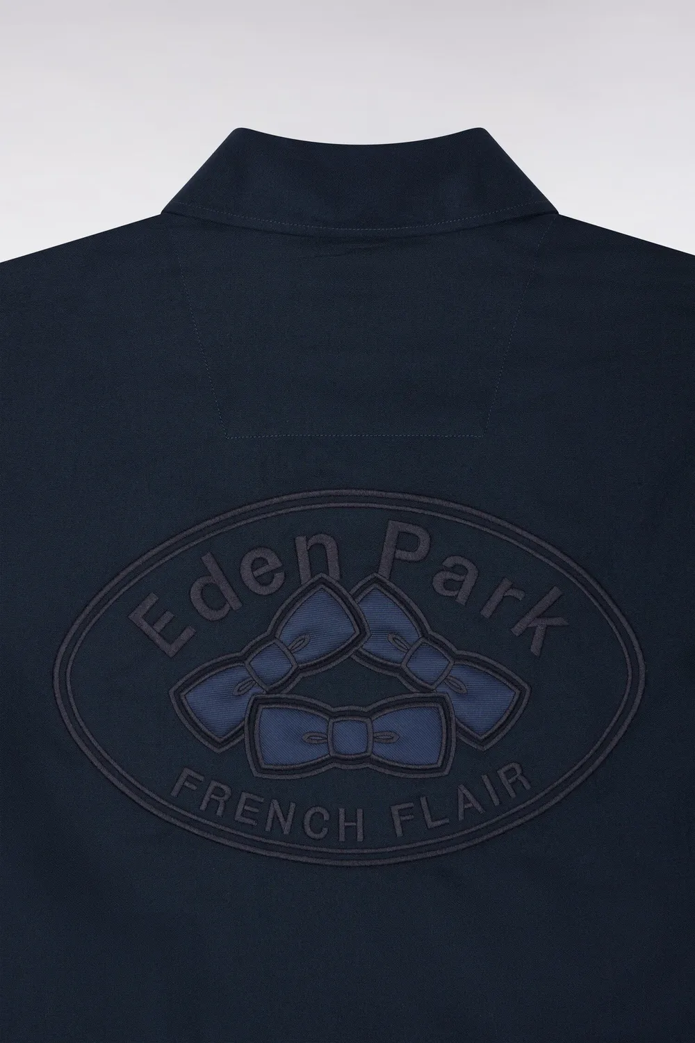 Eden Park chemise oxford tricolore patch dos coupe droite