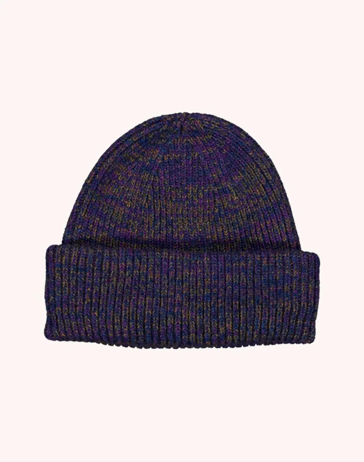 OLOW Falco bonnet laine mérinos bleu marine chiné