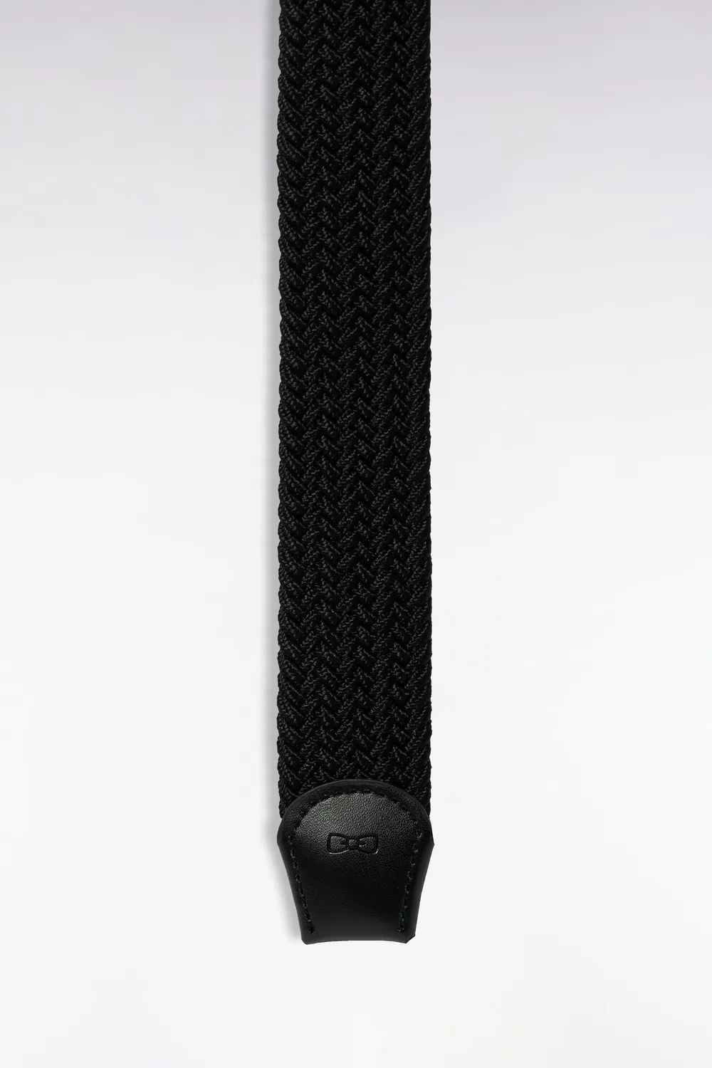 Eden Park ceinture homme tressée élastique noire 100