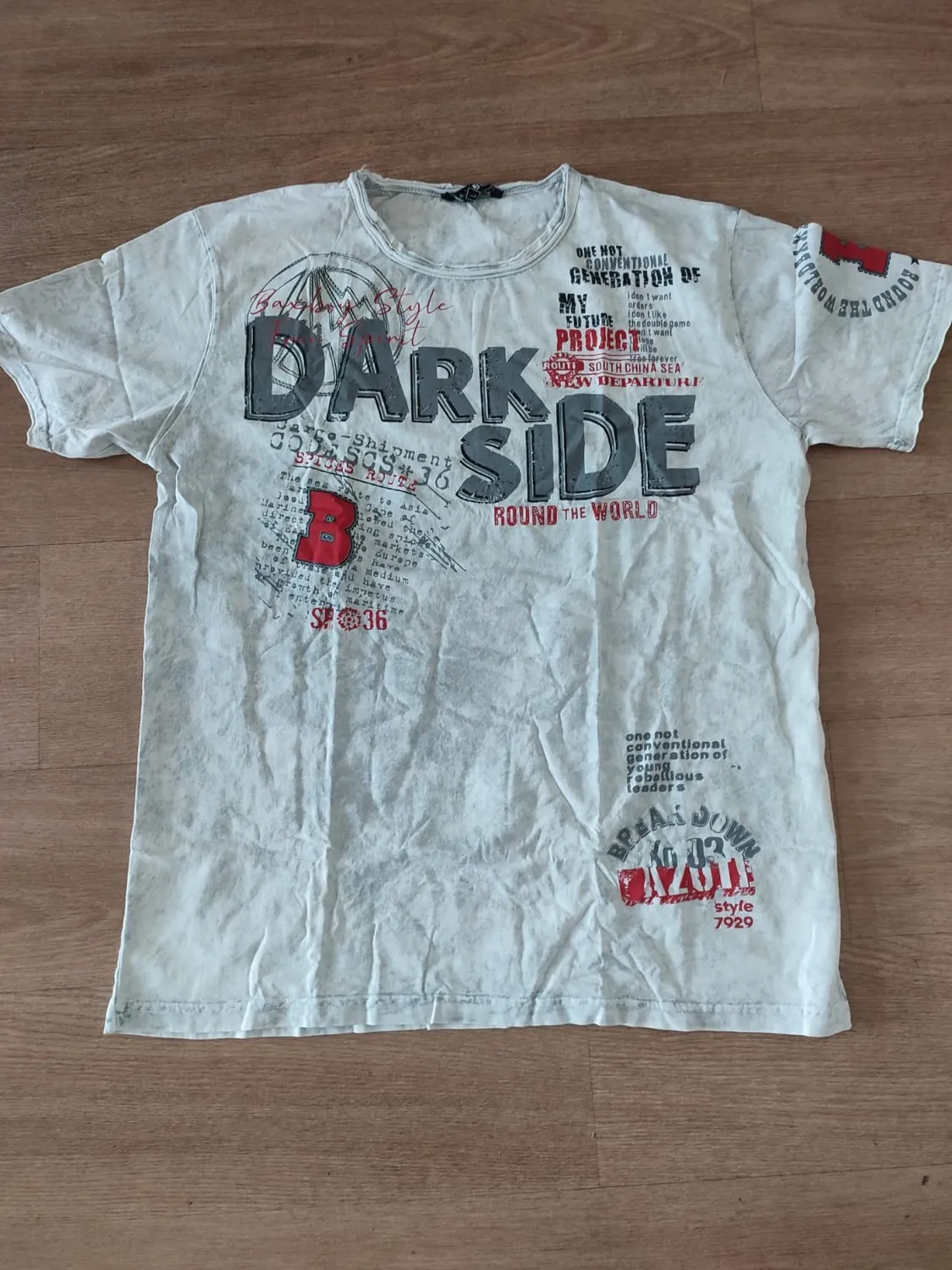 Subliminal Mode BX146 t-shirt homme coton blanc M vintage