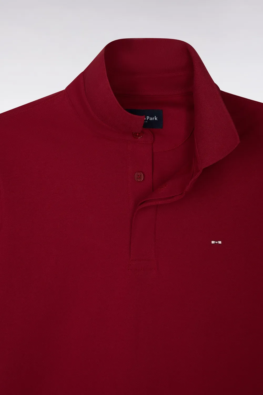Eden Park polo coton stretch rouge slim homme