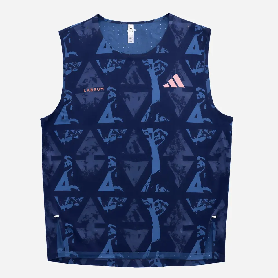 Labrum Adizero débardeur bleu marine running