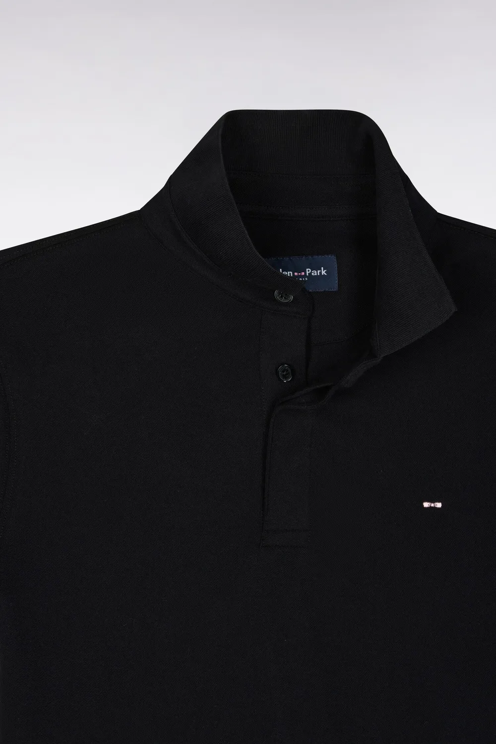 Eden Park polo manches courtes noir slim stretch