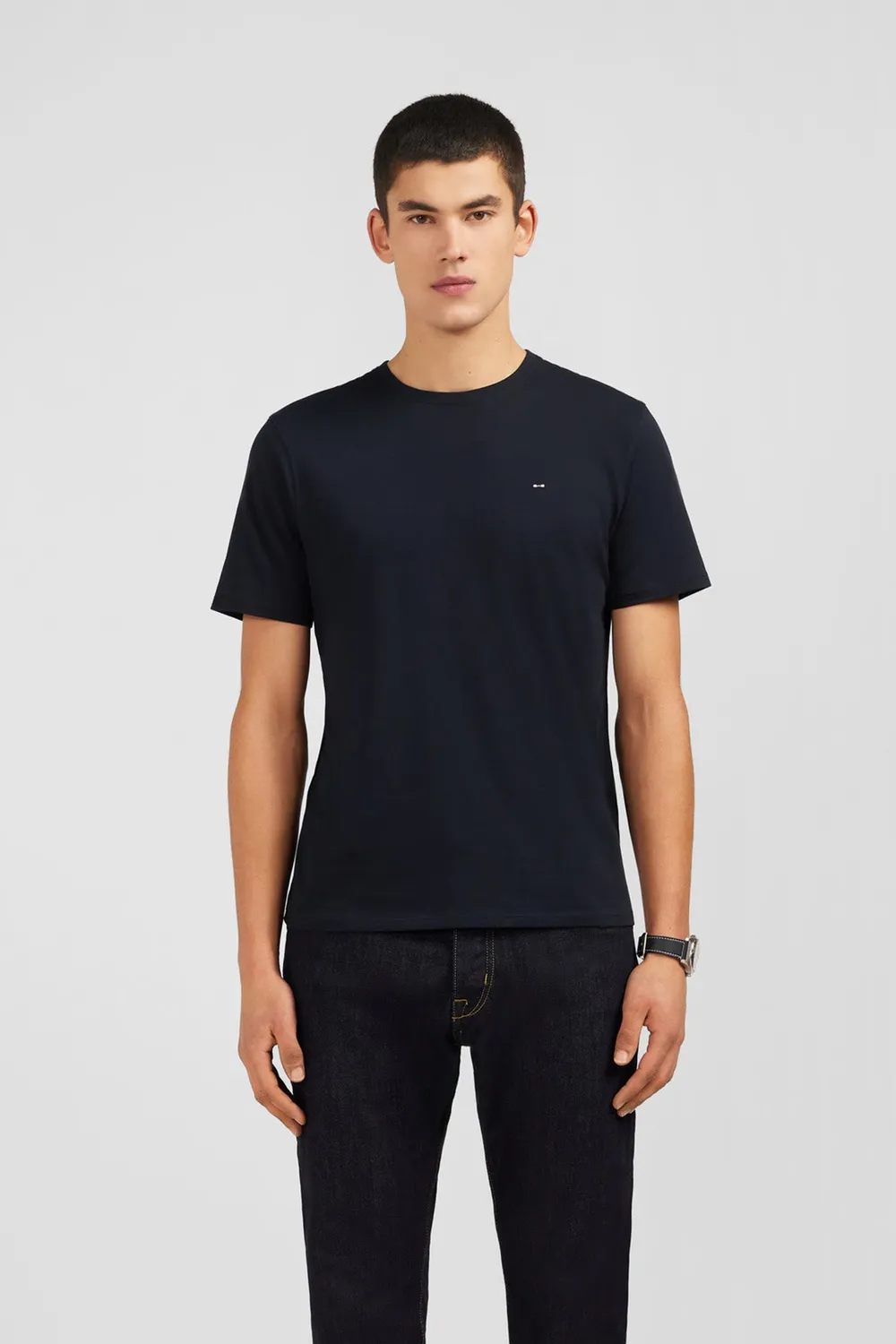 Eden Park t-shirt coton Pima noir col rond