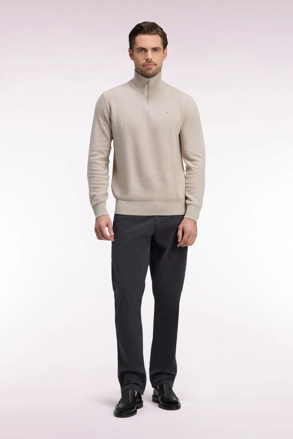 Eden Park Legend Rugby chino gabardine kaki sans plis stretch