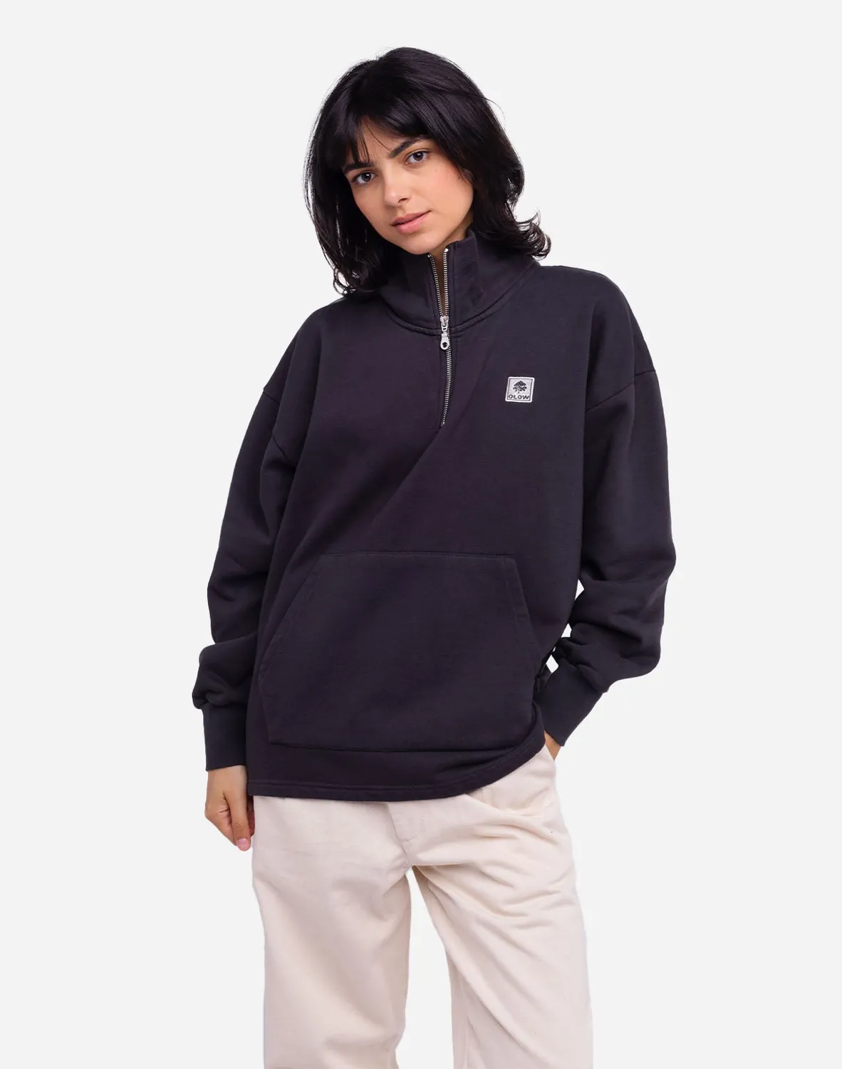 OLOW Bernex sweat noir carbone oversize