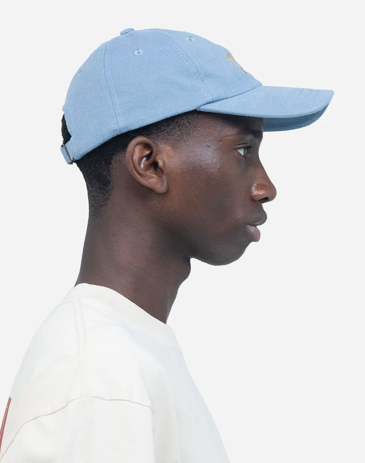 OLOW Signature casquette six pans bleu azur