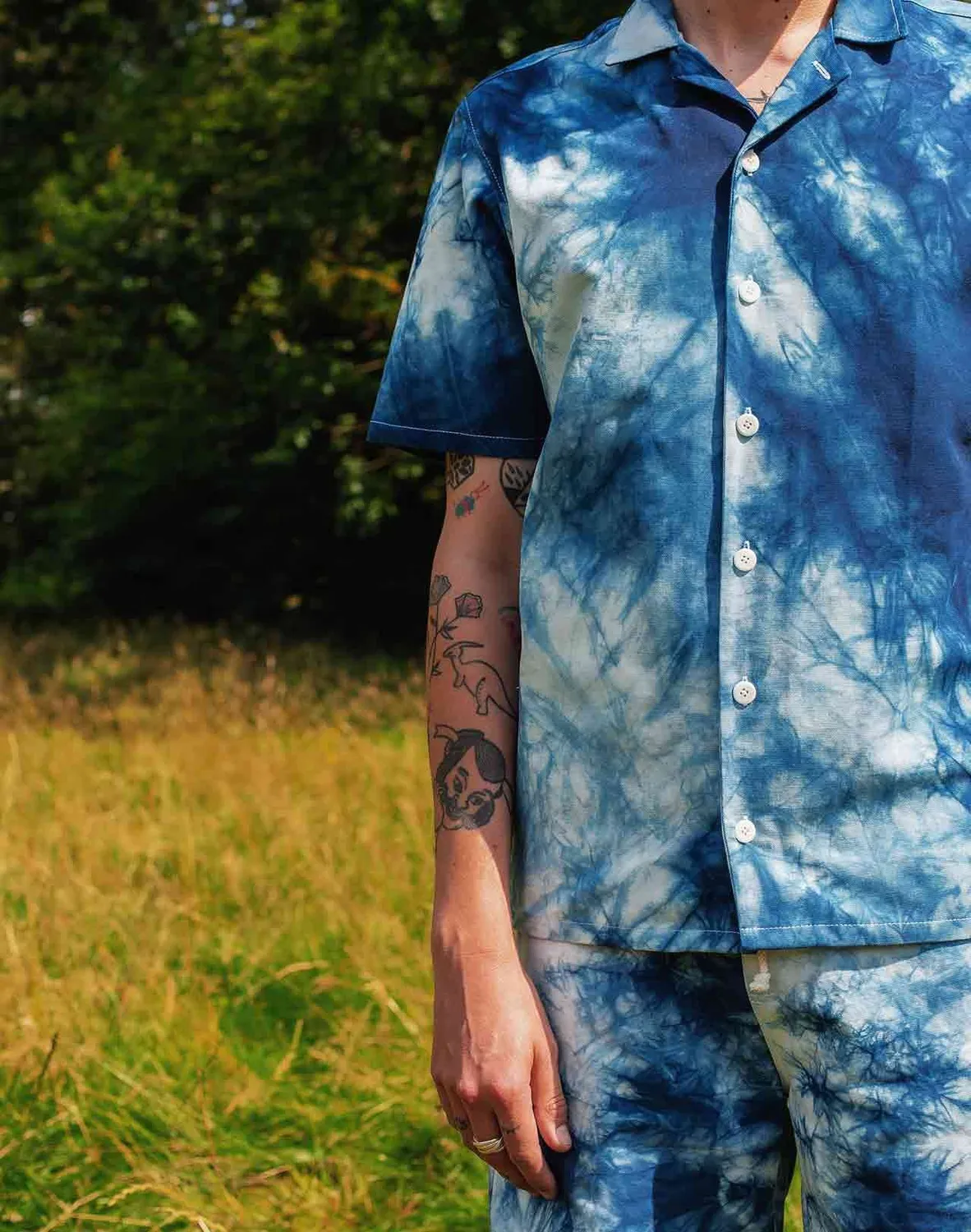 Olow Cosmos veste canvas coton bio manches courtes