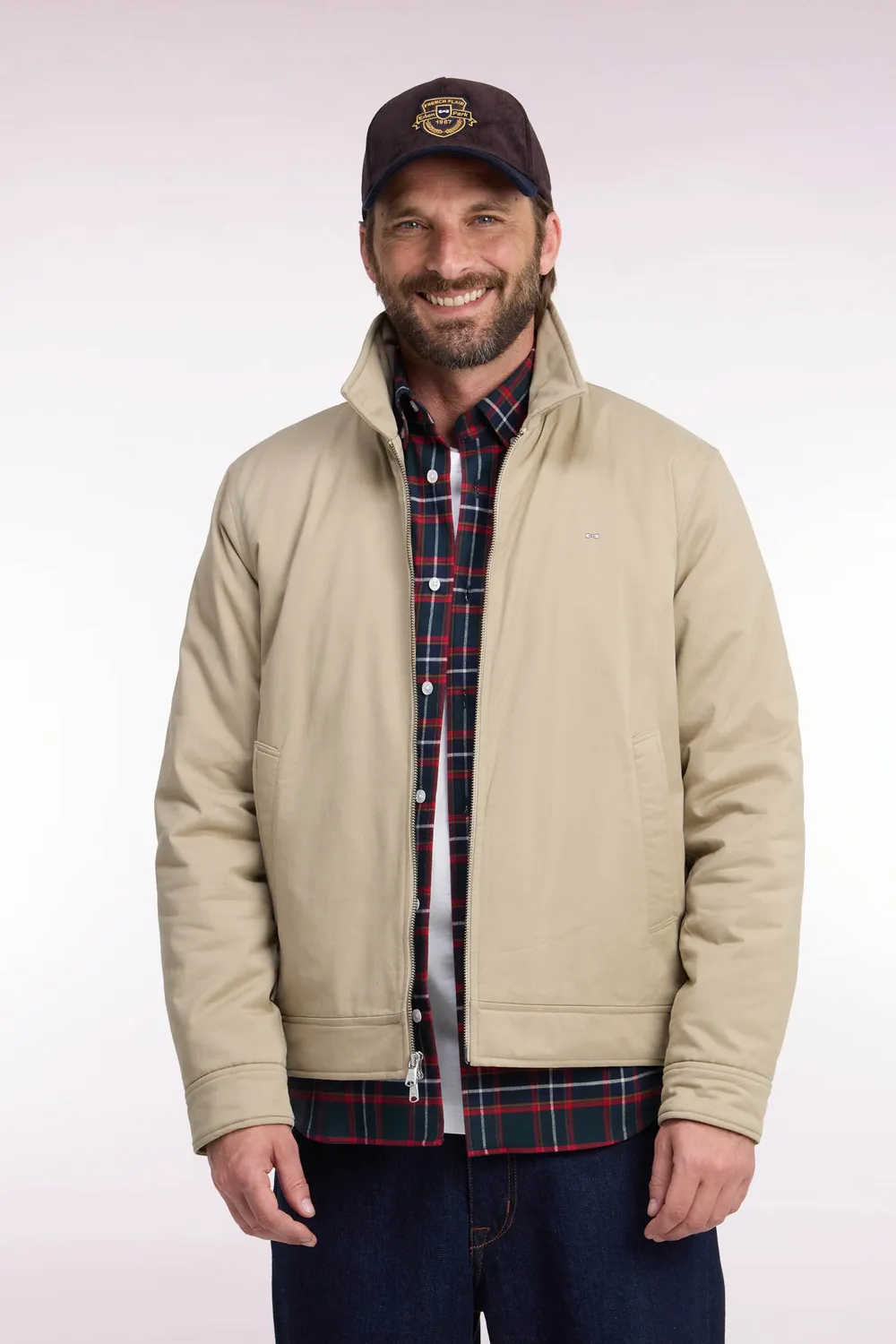 Eden Park Legend Rugby blouson coton stretch beige doublé