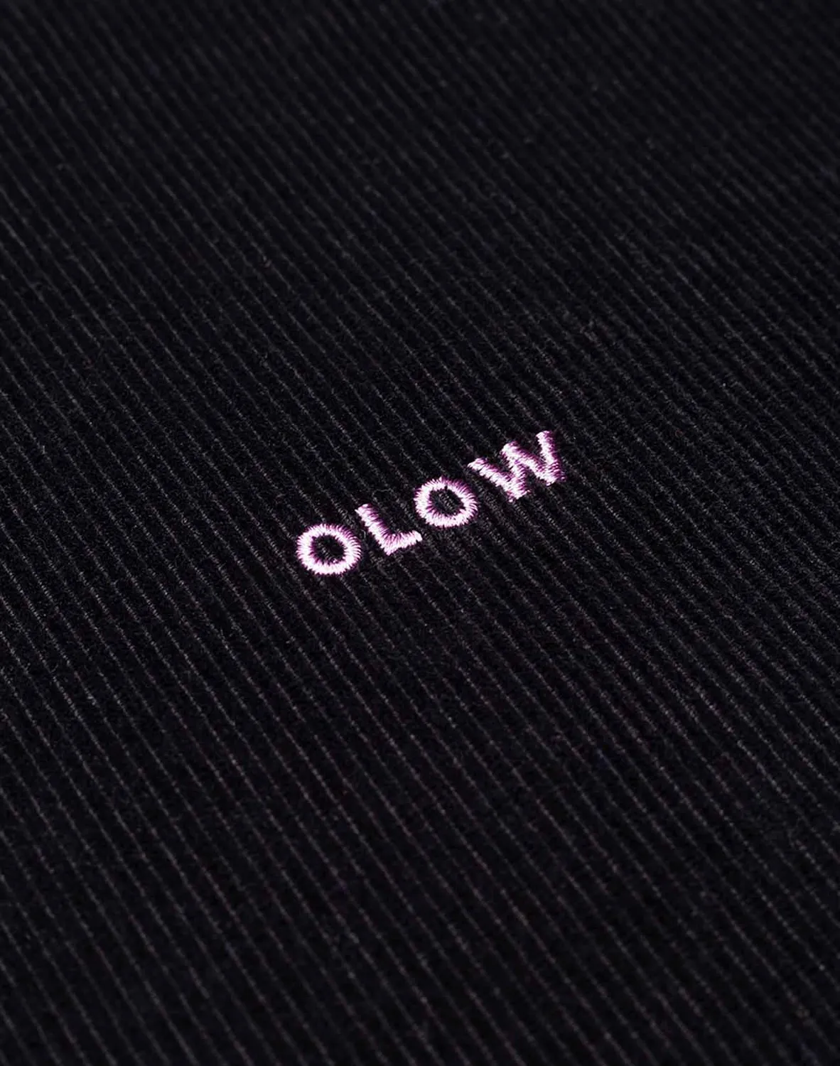 Olow Bangor sweat noir velours coton camionneur