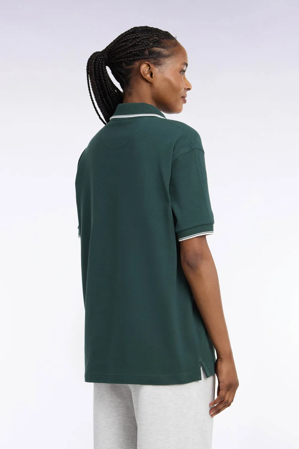 Eden Park Rugby Heritage H26MAIPC0038 polo vert forêt coton