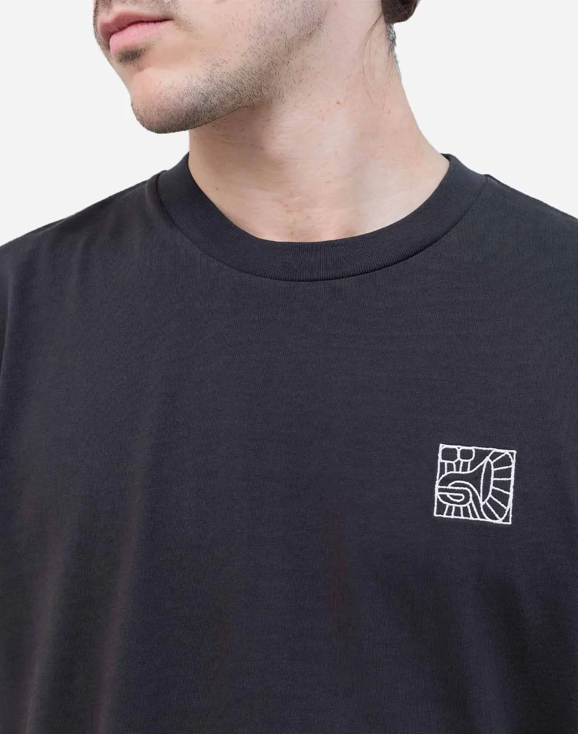 Olow Jazzy t-shirt ample noir carbone coton bio